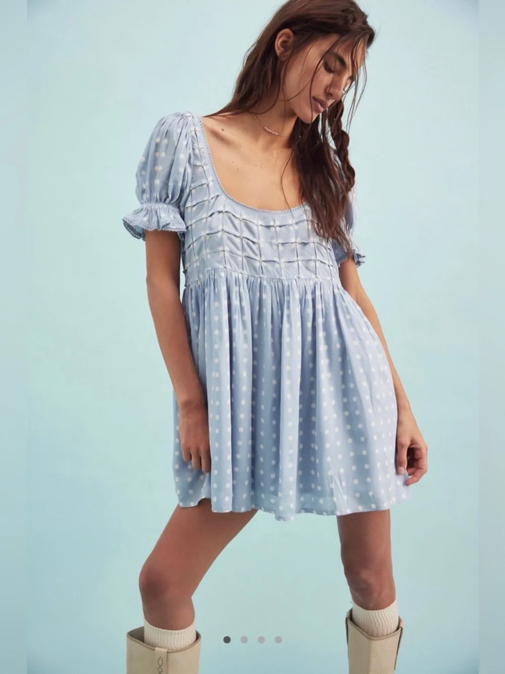 NWT - Free People Daisy Dot Mini Dress - Picture 1 of 6